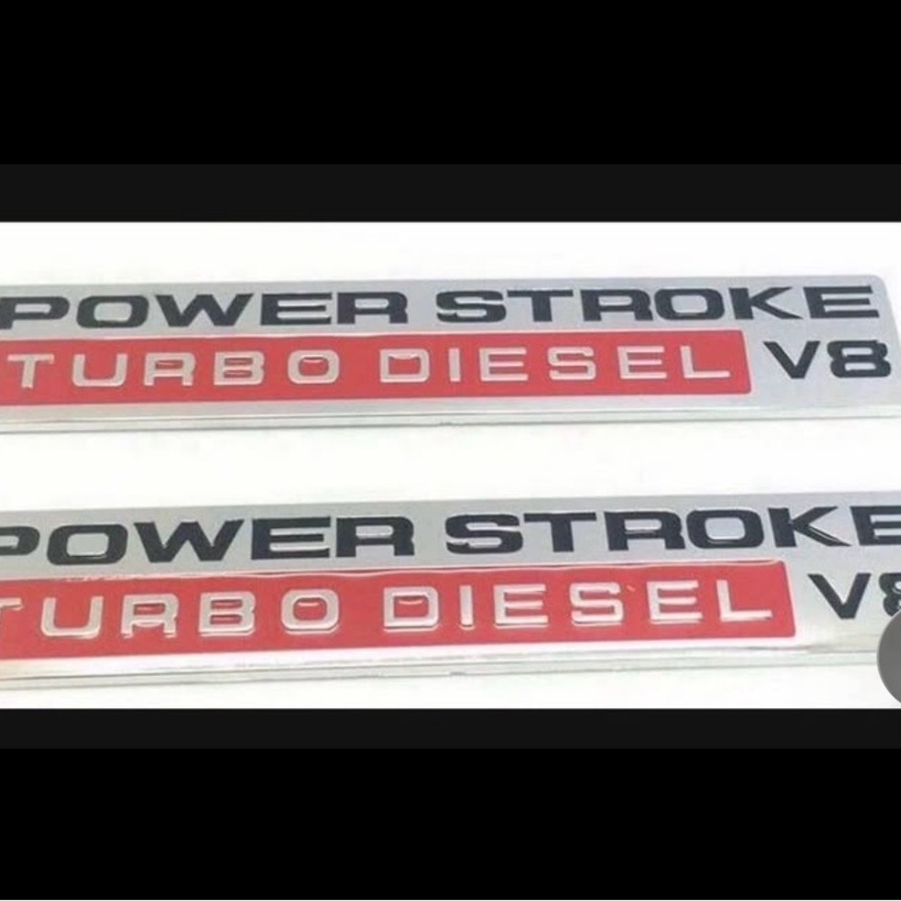Power Stroke Turbo Diesel Emblems